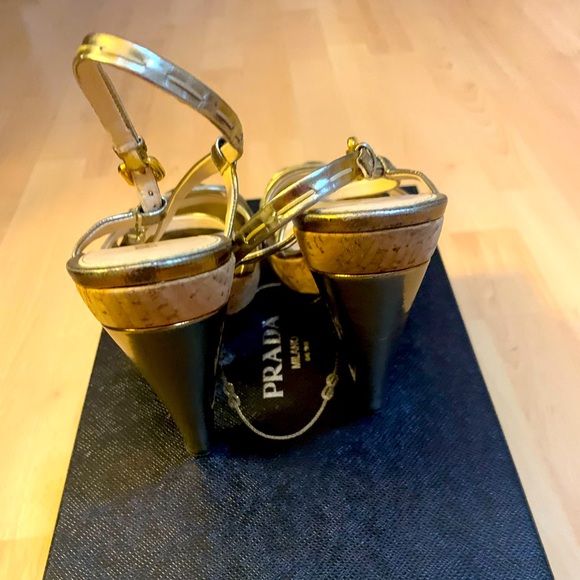Prada strappy platform shoes size 8 - Picture 5 of 8
